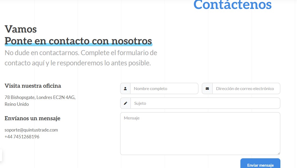 Quintustrade Customer Support Quintustrade Customer Support