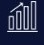 Analytics icon: ascending bar chart with a line graph overlay on a dark blue background