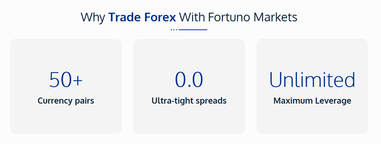 Fortuno Markets forex trading conditions and spreads Fortuno Markets forex trading conditions and spreads