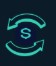 Circular teal arrows around a dollar sign, symbolizing money circulation.