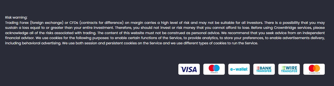CrownBridge Payment Methods CrownBridge Payment Methods