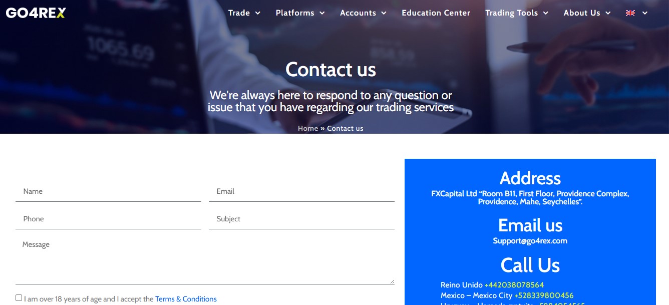 Go4rex Customer Support Go4rex Customer Support